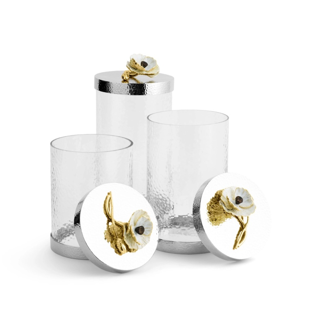 Michael Aram set of 2 canisters